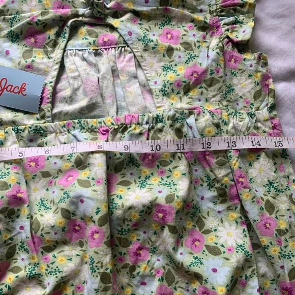 Cat &Jack. Light olive floral for girls. Size XL(14). Made in Indonesia. - Picture 3 of 5